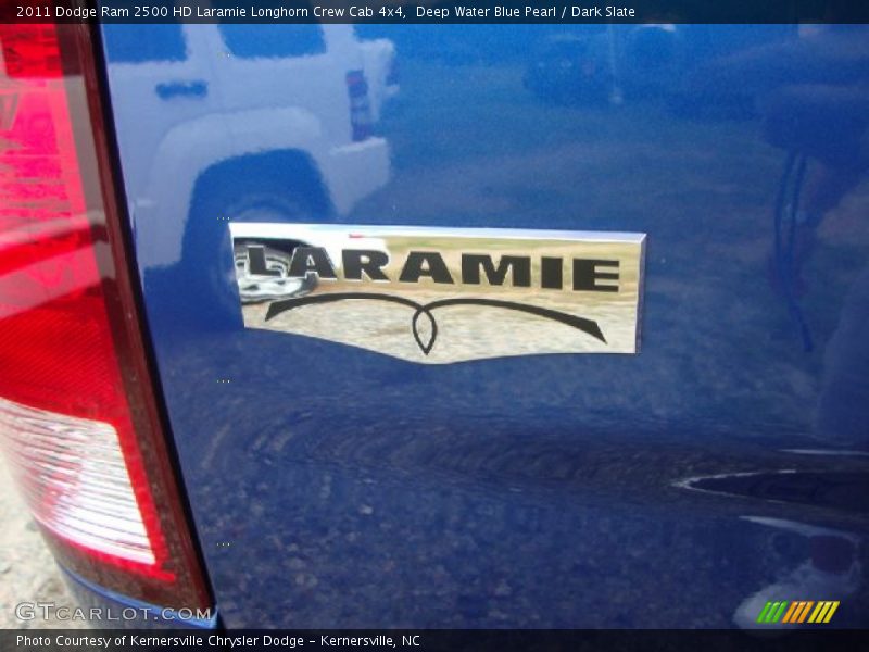 Deep Water Blue Pearl / Dark Slate 2011 Dodge Ram 2500 HD Laramie Longhorn Crew Cab 4x4