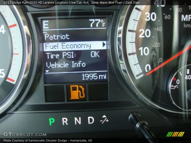 Deep Water Blue Pearl / Dark Slate 2011 Dodge Ram 2500 HD Laramie Longhorn Crew Cab 4x4