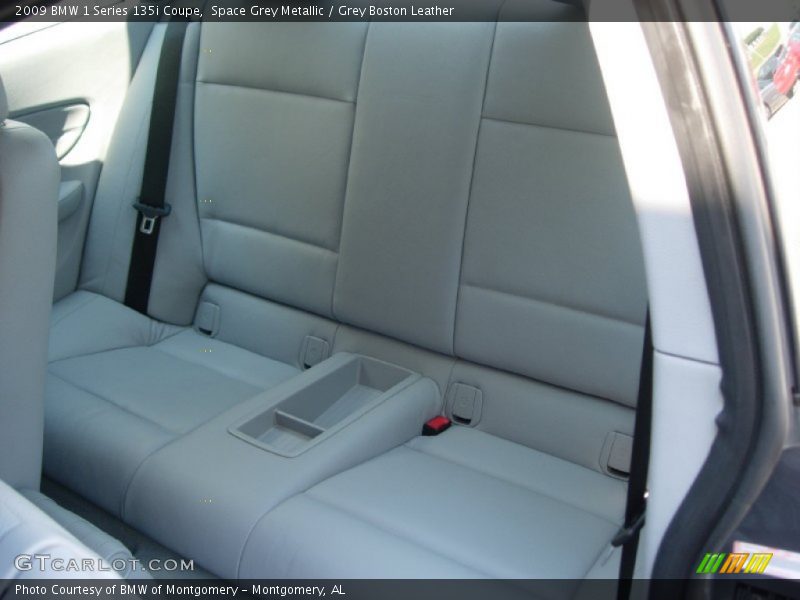 Space Grey Metallic / Grey Boston Leather 2009 BMW 1 Series 135i Coupe