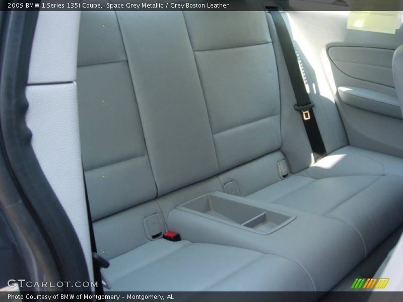 Space Grey Metallic / Grey Boston Leather 2009 BMW 1 Series 135i Coupe