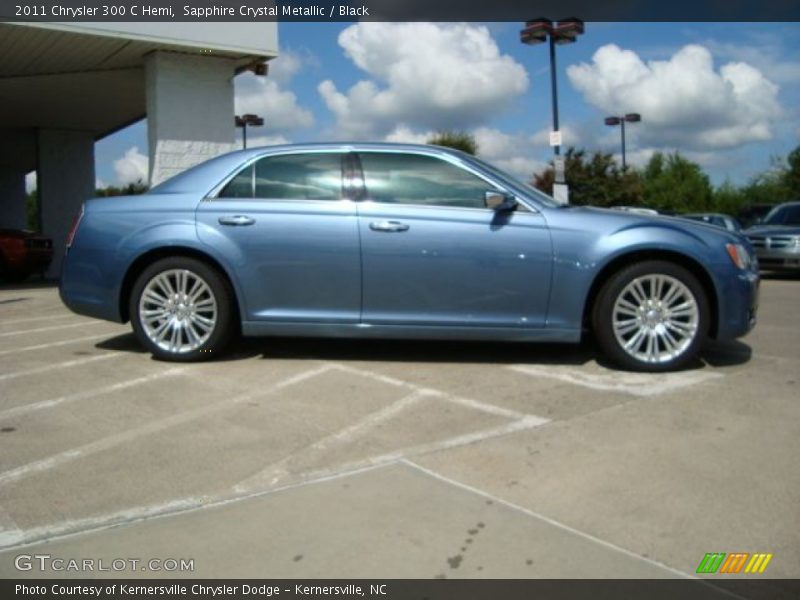 Sapphire Crystal Metallic / Black 2011 Chrysler 300 C Hemi
