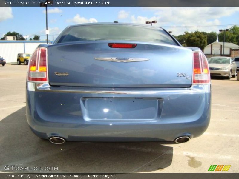 Sapphire Crystal Metallic / Black 2011 Chrysler 300 C Hemi