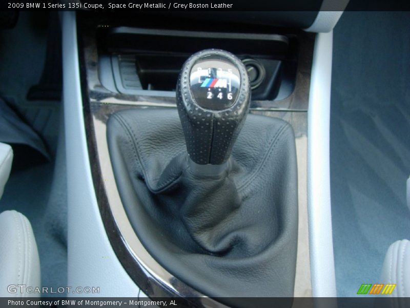 Space Grey Metallic / Grey Boston Leather 2009 BMW 1 Series 135i Coupe