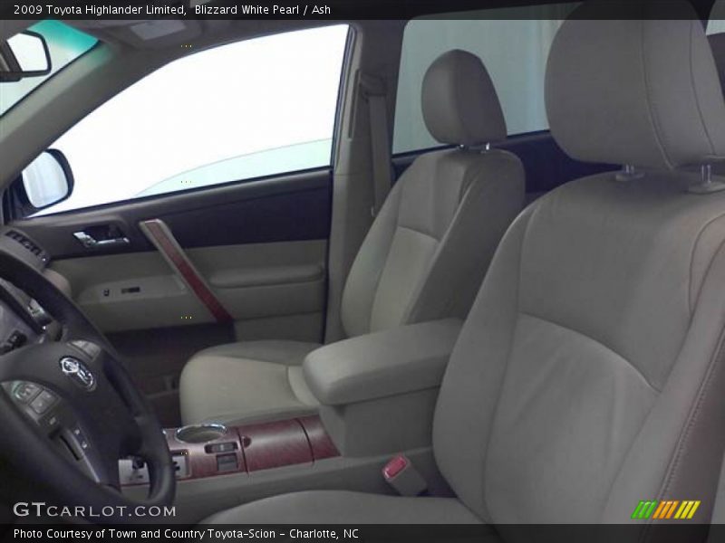 Blizzard White Pearl / Ash 2009 Toyota Highlander Limited