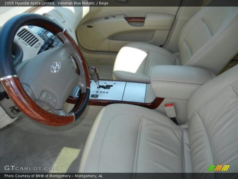 Venetian Blue Metallic / Beige 2006 Hyundai Azera Limited