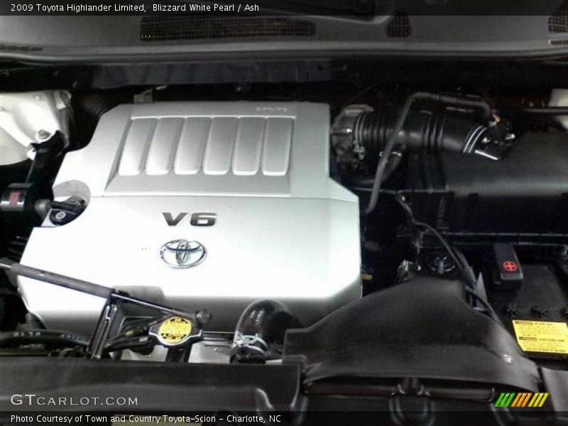 Blizzard White Pearl / Ash 2009 Toyota Highlander Limited