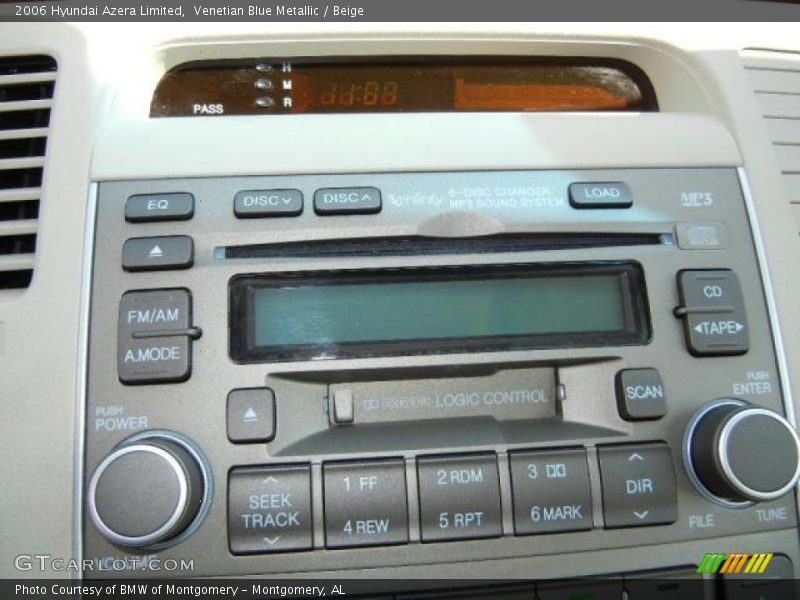 Venetian Blue Metallic / Beige 2006 Hyundai Azera Limited