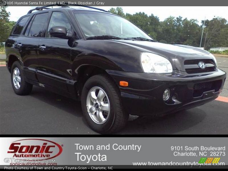 Black Obsidian / Gray 2006 Hyundai Santa Fe Limited 4WD