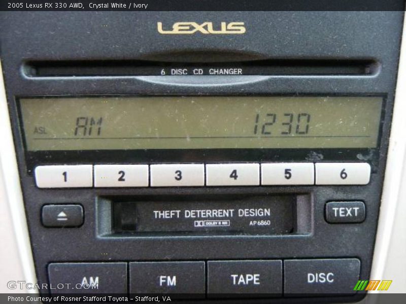 Crystal White / Ivory 2005 Lexus RX 330 AWD