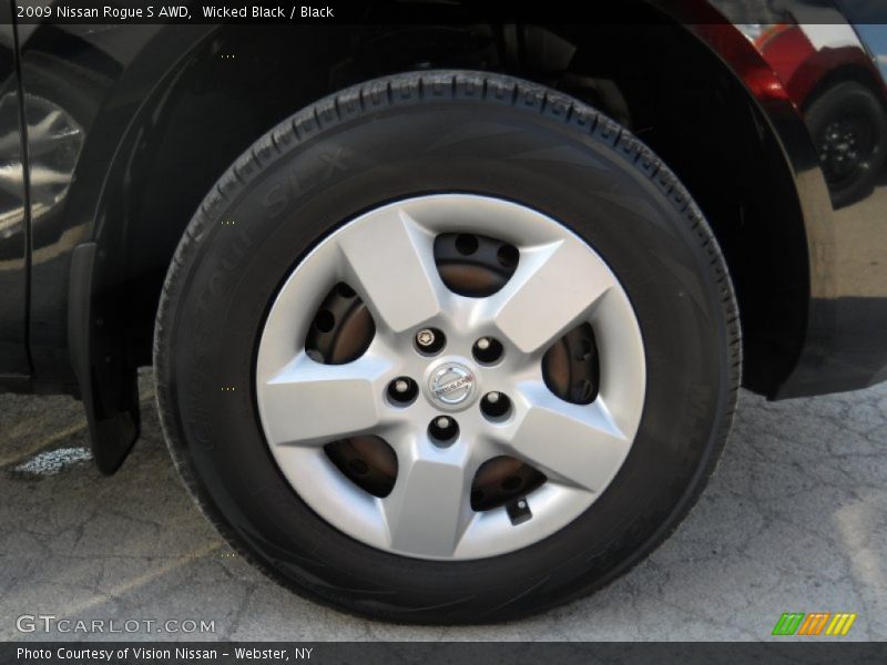 Wicked Black / Black 2009 Nissan Rogue S AWD