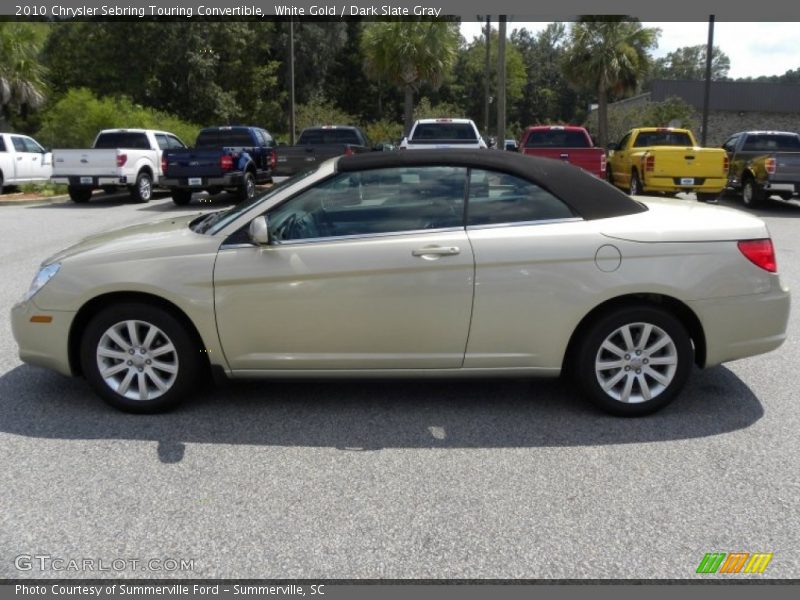 White Gold / Dark Slate Gray 2010 Chrysler Sebring Touring Convertible