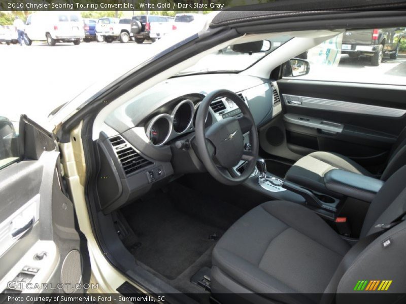 White Gold / Dark Slate Gray 2010 Chrysler Sebring Touring Convertible
