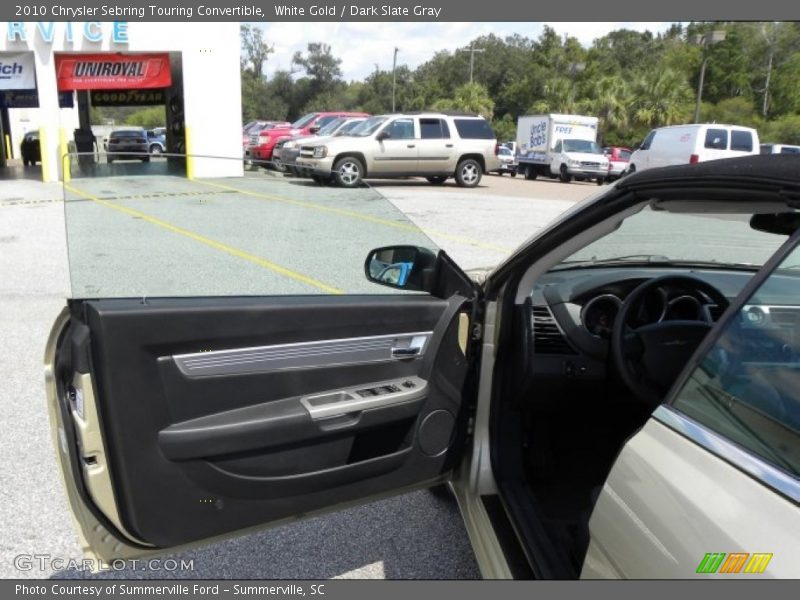 White Gold / Dark Slate Gray 2010 Chrysler Sebring Touring Convertible