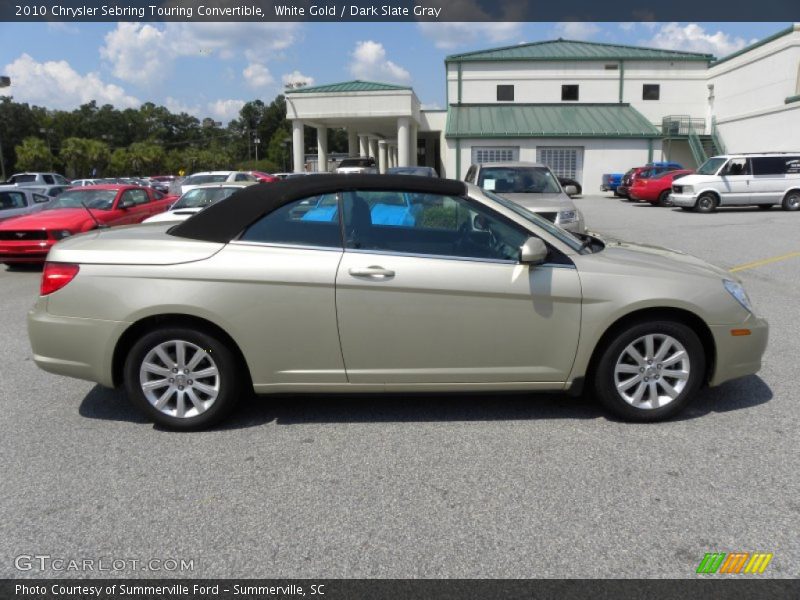 White Gold / Dark Slate Gray 2010 Chrysler Sebring Touring Convertible