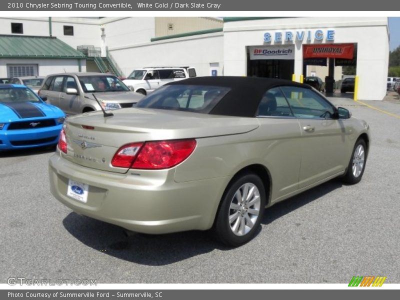 White Gold / Dark Slate Gray 2010 Chrysler Sebring Touring Convertible