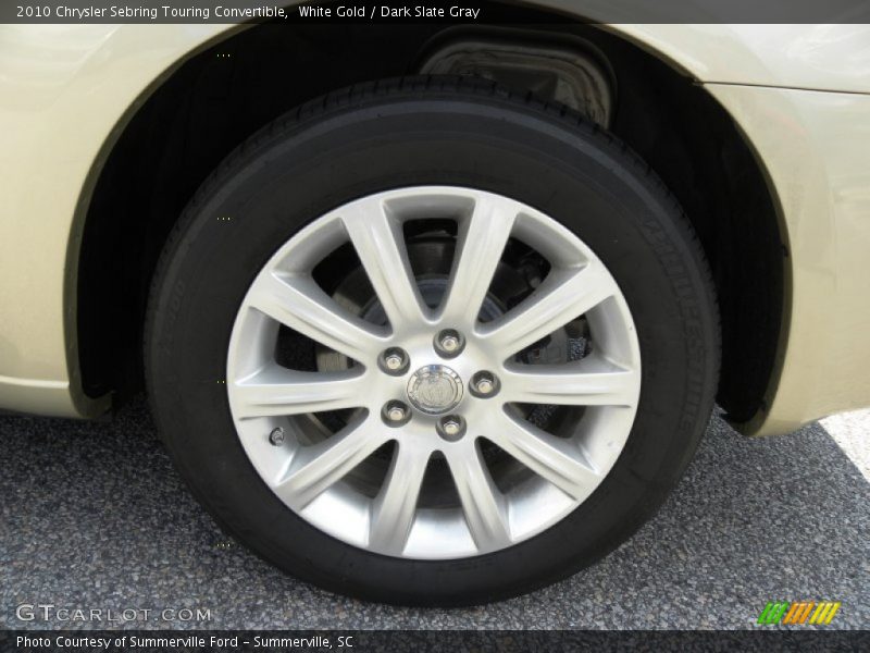 White Gold / Dark Slate Gray 2010 Chrysler Sebring Touring Convertible