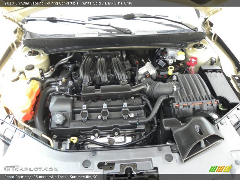 White Gold / Dark Slate Gray 2010 Chrysler Sebring Touring Convertible