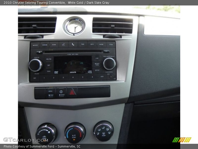 White Gold / Dark Slate Gray 2010 Chrysler Sebring Touring Convertible