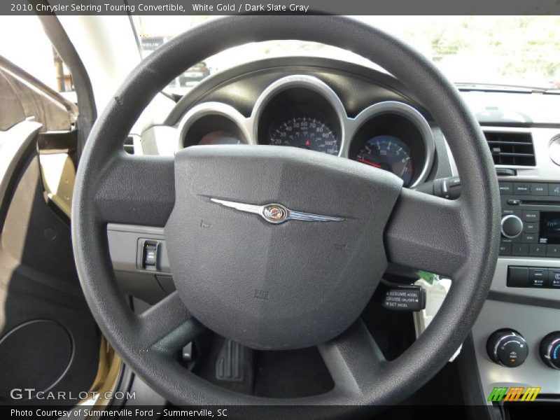 White Gold / Dark Slate Gray 2010 Chrysler Sebring Touring Convertible