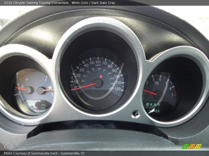 White Gold / Dark Slate Gray 2010 Chrysler Sebring Touring Convertible