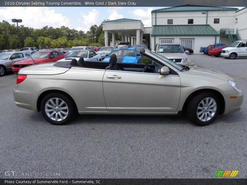 White Gold / Dark Slate Gray 2010 Chrysler Sebring Touring Convertible