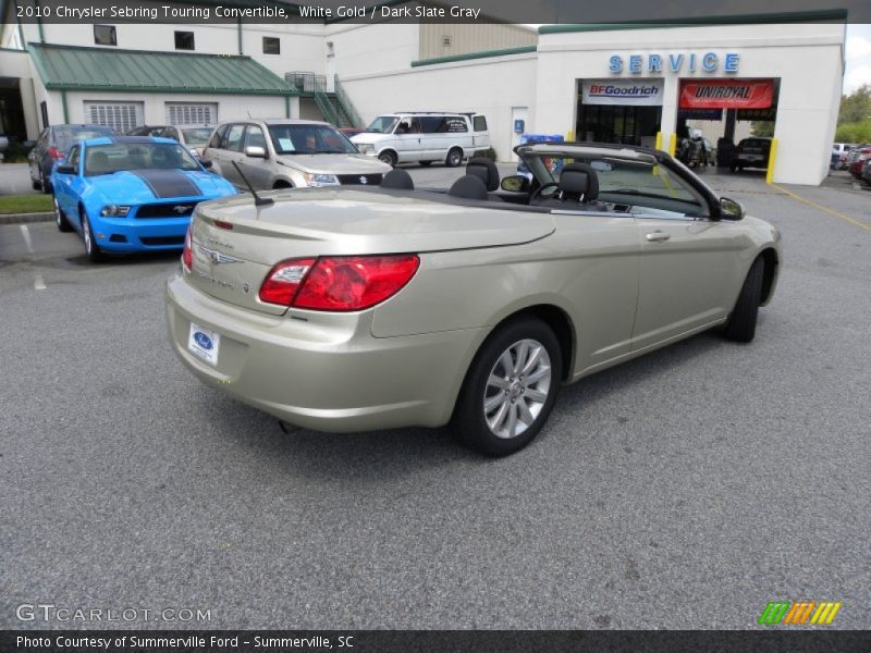 White Gold / Dark Slate Gray 2010 Chrysler Sebring Touring Convertible