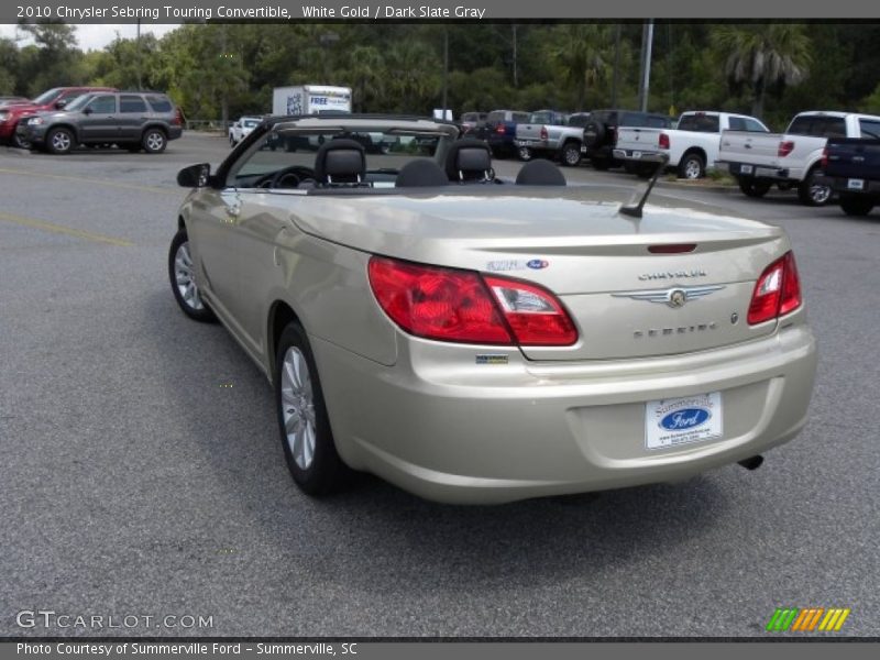 White Gold / Dark Slate Gray 2010 Chrysler Sebring Touring Convertible