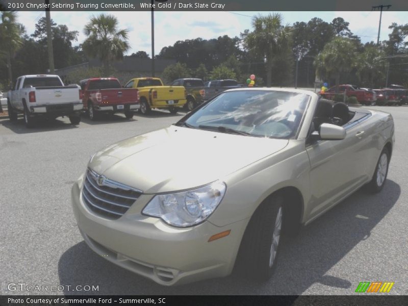 White Gold / Dark Slate Gray 2010 Chrysler Sebring Touring Convertible