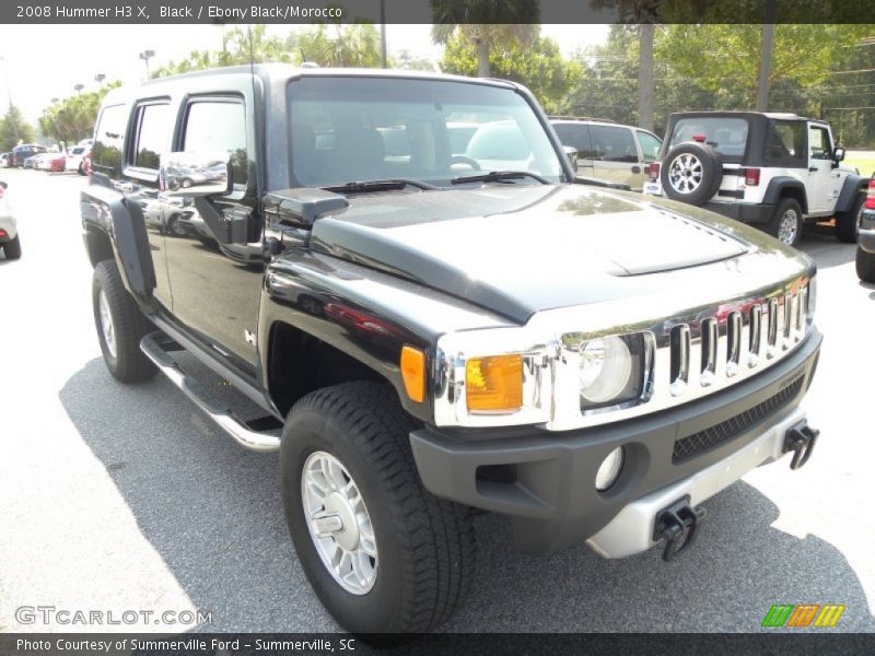 Black / Ebony Black/Morocco 2008 Hummer H3 X