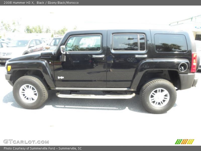 Black / Ebony Black/Morocco 2008 Hummer H3 X