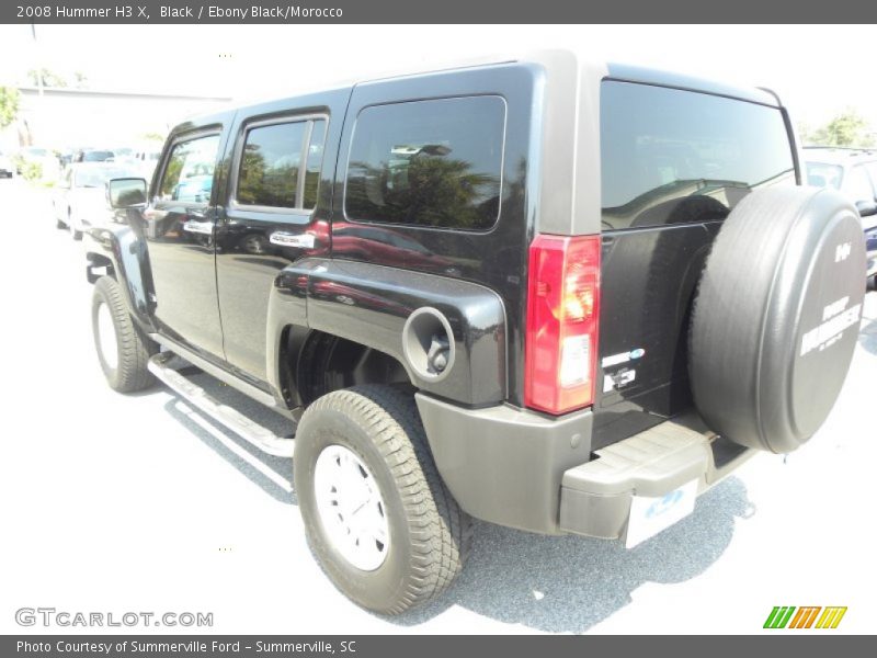 Black / Ebony Black/Morocco 2008 Hummer H3 X