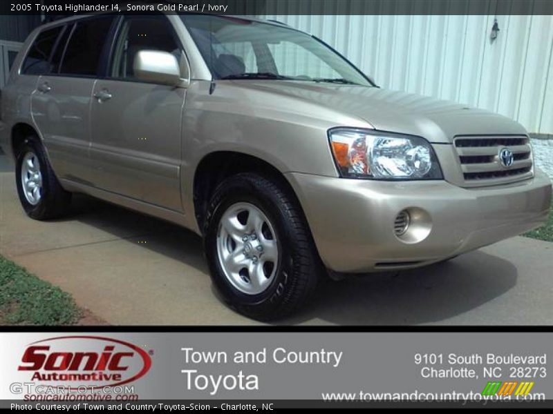 Sonora Gold Pearl / Ivory 2005 Toyota Highlander I4