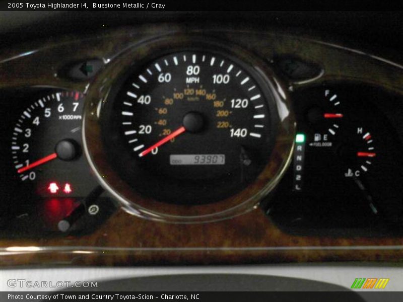 Bluestone Metallic / Gray 2005 Toyota Highlander I4