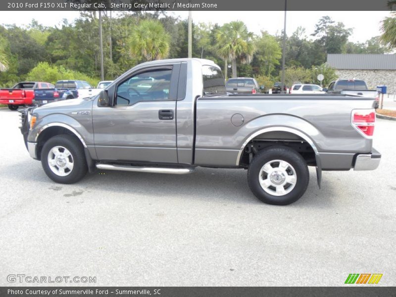 Sterling Grey Metallic / Medium Stone 2010 Ford F150 XLT Regular Cab