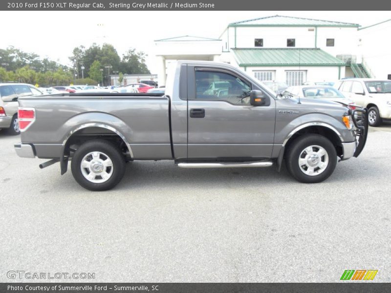 Sterling Grey Metallic / Medium Stone 2010 Ford F150 XLT Regular Cab