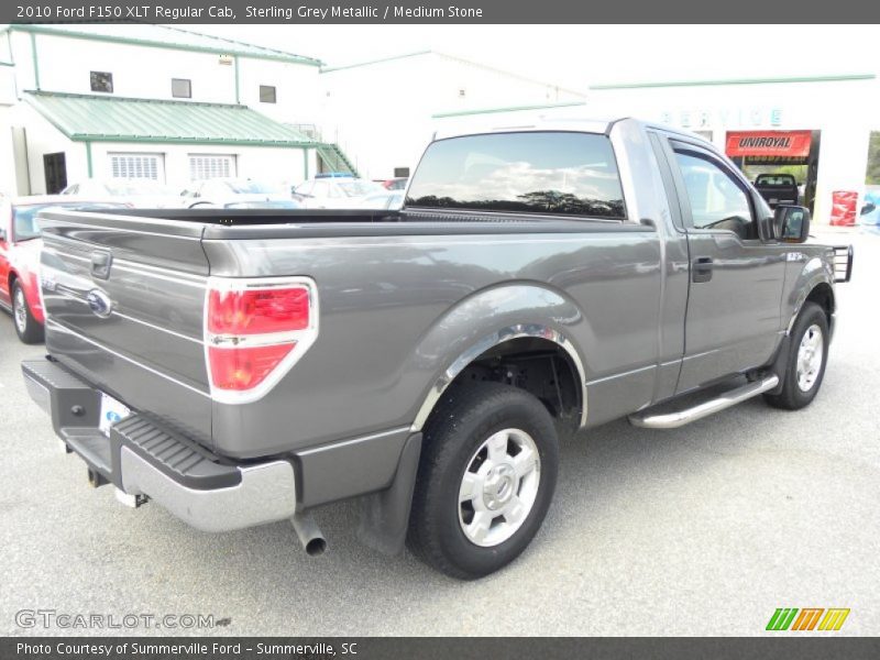 Sterling Grey Metallic / Medium Stone 2010 Ford F150 XLT Regular Cab