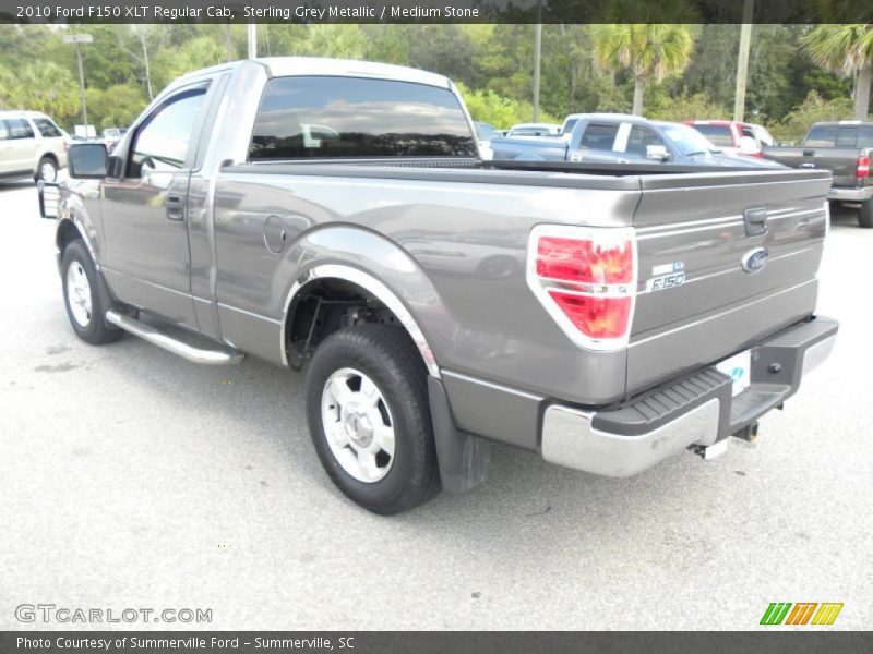 Sterling Grey Metallic / Medium Stone 2010 Ford F150 XLT Regular Cab