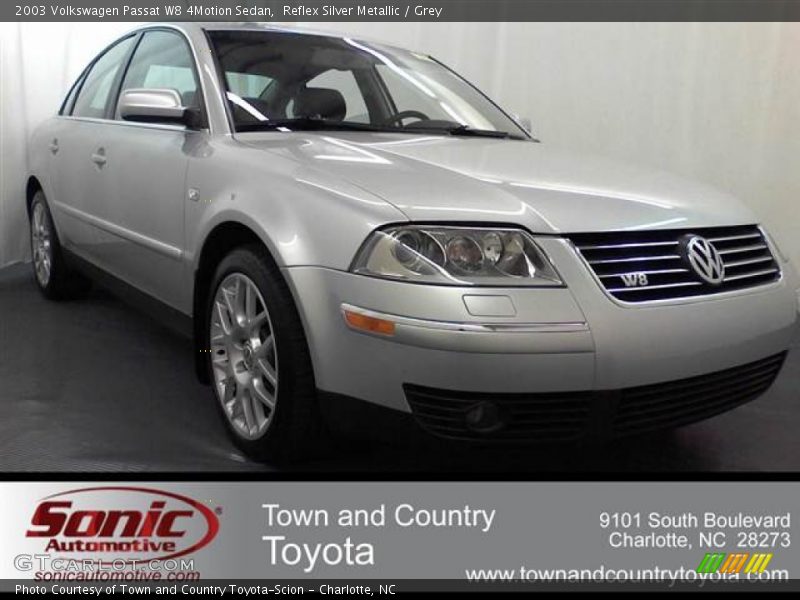 Reflex Silver Metallic / Grey 2003 Volkswagen Passat W8 4Motion Sedan