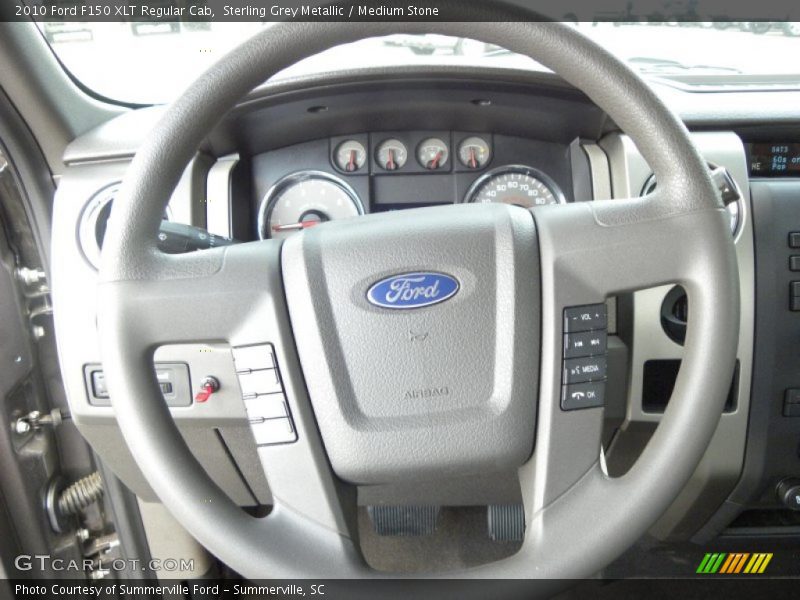 Sterling Grey Metallic / Medium Stone 2010 Ford F150 XLT Regular Cab