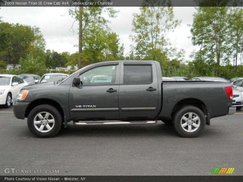 Smoke Gray / Charcoal 2009 Nissan Titan SE Crew Cab 4x4