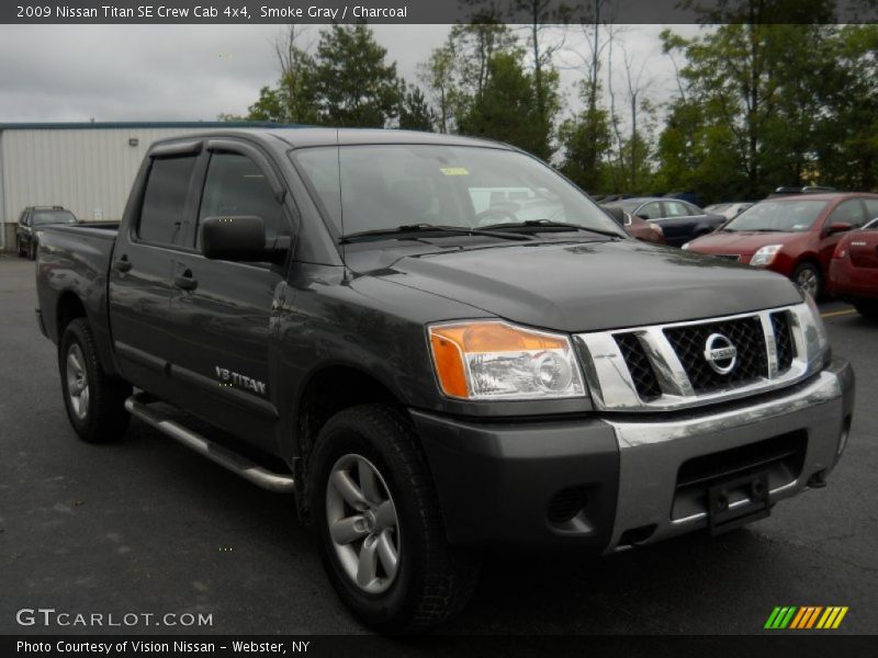 Smoke Gray / Charcoal 2009 Nissan Titan SE Crew Cab 4x4