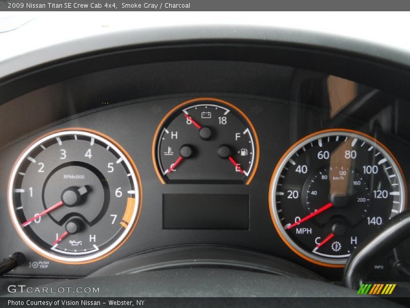 Smoke Gray / Charcoal 2009 Nissan Titan SE Crew Cab 4x4