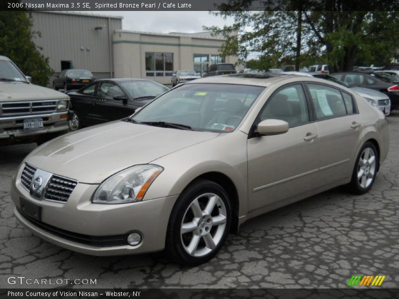 Spirited Bronze Pearl / Cafe Latte 2006 Nissan Maxima 3.5 SE
