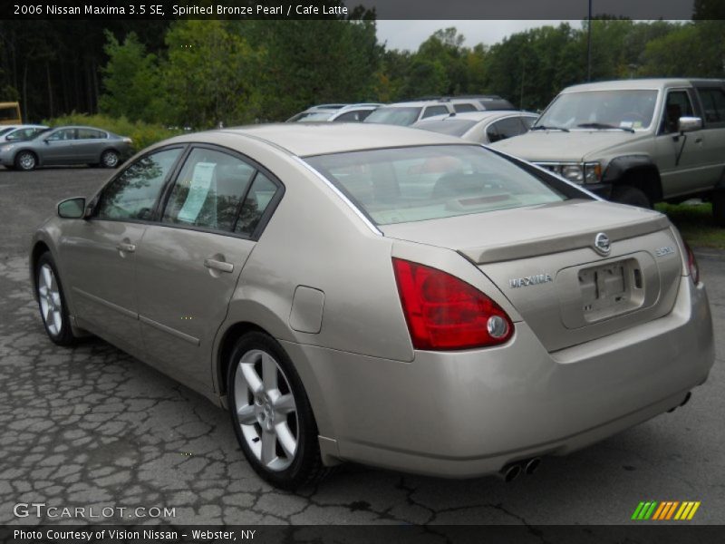 Spirited Bronze Pearl / Cafe Latte 2006 Nissan Maxima 3.5 SE