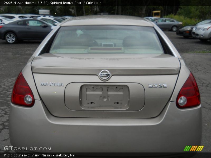 Spirited Bronze Pearl / Cafe Latte 2006 Nissan Maxima 3.5 SE