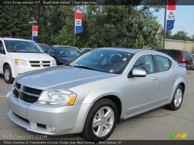 Bright Silver Metallic / Dark Slate Gray 2010 Dodge Avenger R/T