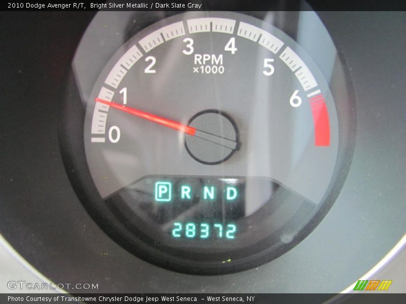 Bright Silver Metallic / Dark Slate Gray 2010 Dodge Avenger R/T