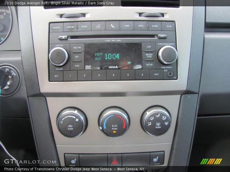 Bright Silver Metallic / Dark Slate Gray 2010 Dodge Avenger R/T