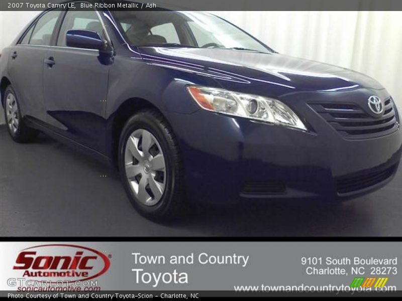 Blue Ribbon Metallic / Ash 2007 Toyota Camry LE