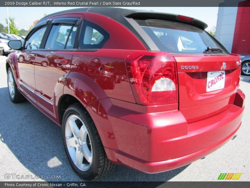 Inferno Red Crystal Pearl / Dark Slate Gray/Red 2009 Dodge Caliber R/T